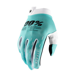 100% iTRACK Motocross Gloves Aqua